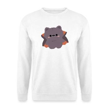 Düppiger Vampir - Unisex Pullover - Weiß - Vorne - Alina (178cm) & Michal (187cm)