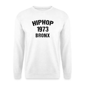 Hip Hop Bronx - Unisex Pullover - Weiß - Vorne - Alina (178cm) & Michal (187cm)