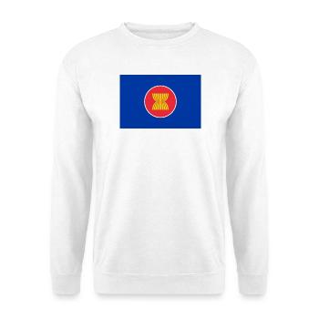 ASEAN Südostasien – Flagge - Unisex Pullover - Weiß - Vorne - Alina (178cm) & Michal (187cm)