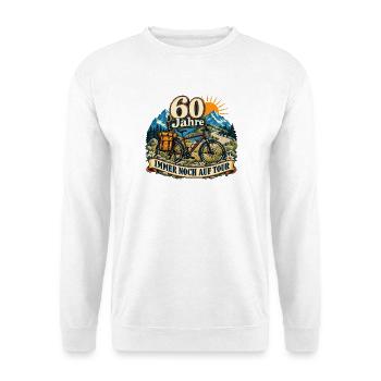 60 Jahre Immer Noch Auf Tour - Unisex Pullover - Weiß - Vorne - Alina (178cm) & Michal (187cm)