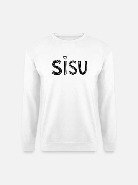 Sisu kühne Ausdauer und Herz - Unisex Pullover - Weiß