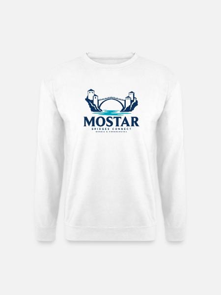 Mostar – Bridges Connect – Stari Most - Unisex Pullover - Weiß