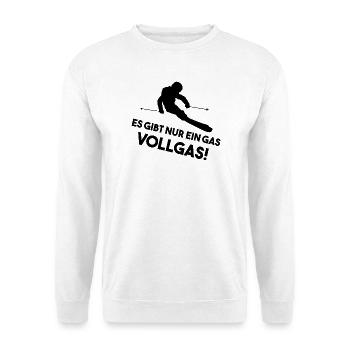 Ski Vollgas - Unisex Pullover - Weiß - Vorne - Alina (178cm) & Michal (187cm)