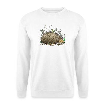 Igel - Unisex Pullover - Weiß - Vorne - Alina (178cm) & Michal (187cm)