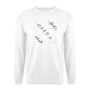 nueva_obra55 - Unisex Pullover - Weiß - Vorne - Alina (178cm) & Michal (187cm)