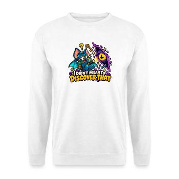 Es war nicht meine Absicht, das herauszufinden - Unisex Pullover - Weiß - Vorne - Alina (178cm) & Michal (187cm)