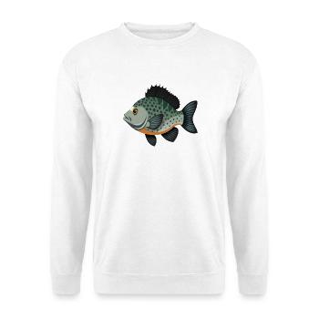 Crappie - Unisex Pullover - Weiß - Vorne - Alina (178cm) & Michal (187cm)