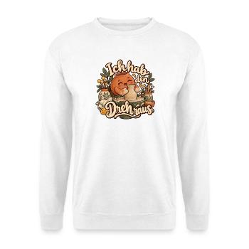 Ich hab den Dreh raus Keramik Spaß - Unisex Pullover - Weiß - Vorne - Alina (178cm) & Michal (187cm)