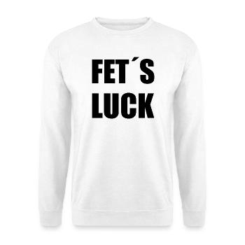 Fet's Luck - Unisex Pullover - Weiß - Vorne - Alina (178cm) & Michal (187cm)