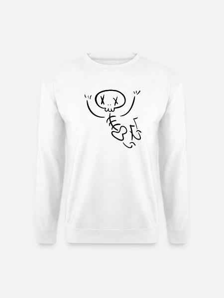 Skelett Design – Gruselig & Cool - Unisex Pullover - Weiß