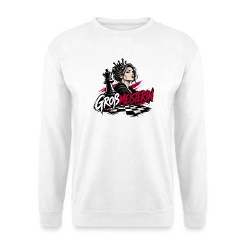Schach Großmeißterin - Motiv für Frauen - Unisex Pullover - Weiß - Vorne - Alina (178cm) & Michal (187cm)