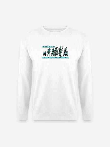 RPG-Regeln: Heroische Entwicklung - Unisex Pullover - Weiß