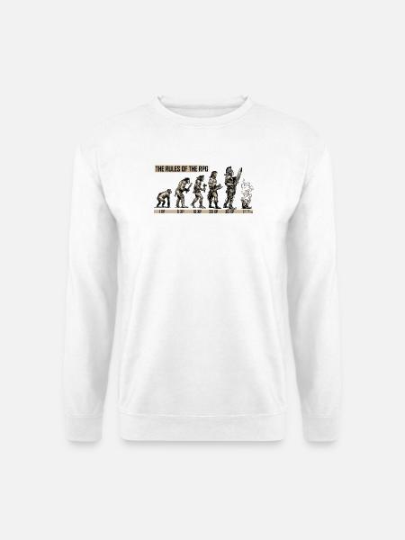 Die Regeln des sich entwickelnden RPGs - Unisex Pullover - Weiß
