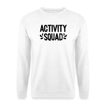 Activity Squad - Unisex Pullover - Weiß - Vorne - Alina (178cm) & Michal (187cm)