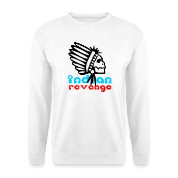 Indian Skull Revenge - Unisex Pullover - Weiß - Vorne