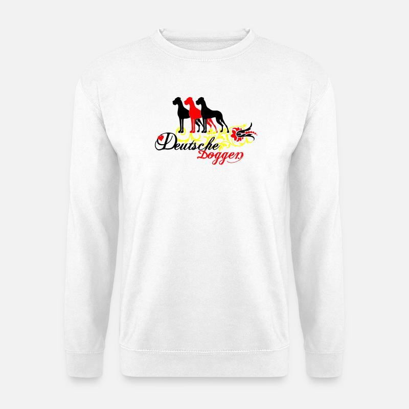 Deutsche Doggen - Unisex Pullover - Weiß