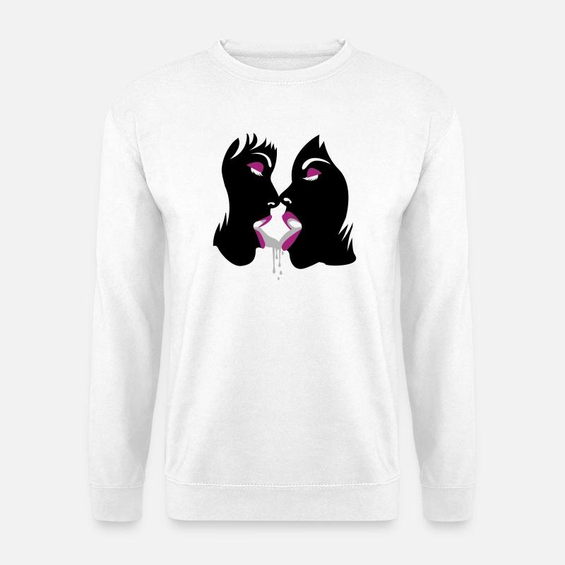 fluffy girls - Unisex Pullover - Weiß