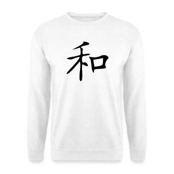 Harmonie-Kanji - Unisex Pullover - Weiß - Vorne