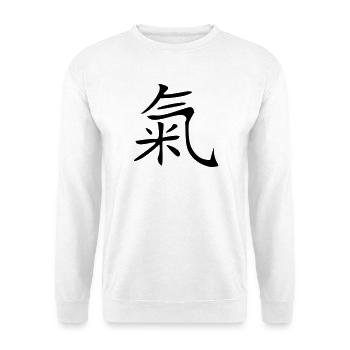 Life energy kanji - Unisex Sweatshirt - white - Front