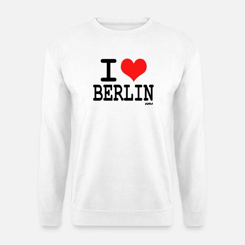 i love berlin - Unisex Pullover - Weiß