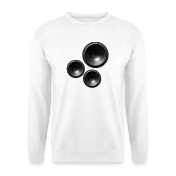 speaker speakers - Unisex Sweatshirt - white - Front