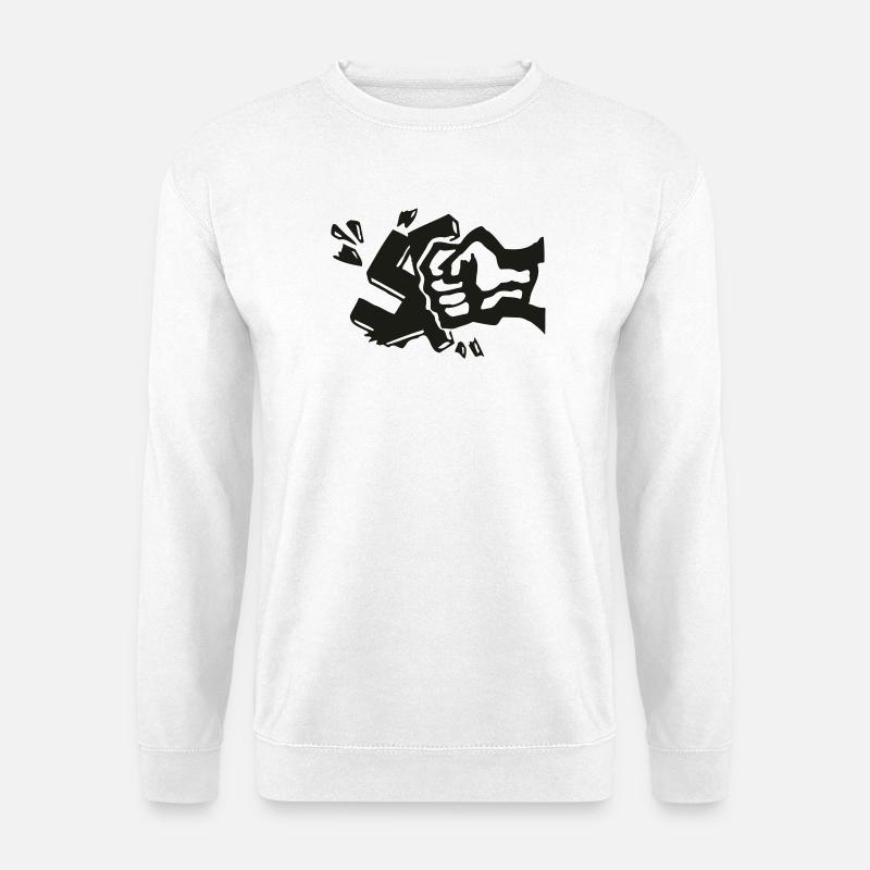 gegen nazis - Unisex Pullover - Weiß