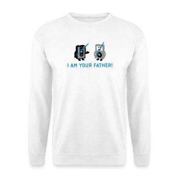 vs pod - Unisex Pullover - Weiß - Vorne - Alina (178cm) & Michal (187cm)
