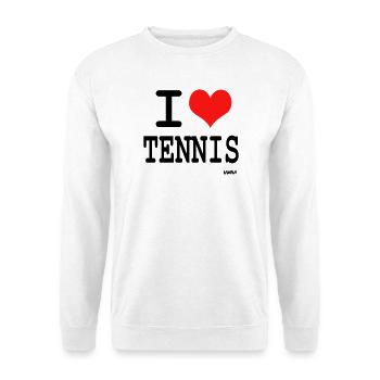 i love tennis by wam - Unisex Pullover - Weiß - Vorne