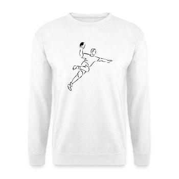 Handball - Unisex Pullover - Weiß - Vorne
