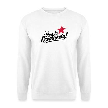 viva la revolucion - revolution! - Unisex Sweatshirt - white - Front