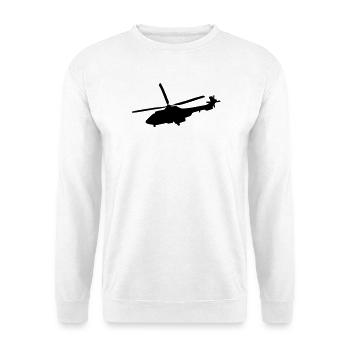 Hubschrauber - Unisex Pullover - Weiß - Vorne