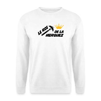 Le Roi de la Merguez ! - Sweat-shirt Unisexe - blanc - Devant