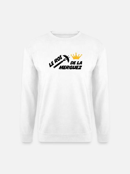 Le Roi de la Merguez ! - Sweat-shirt Unisexe - blanc
