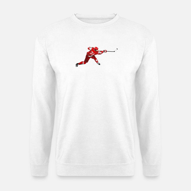 Eishockey - Unisex Pullover - Weiß