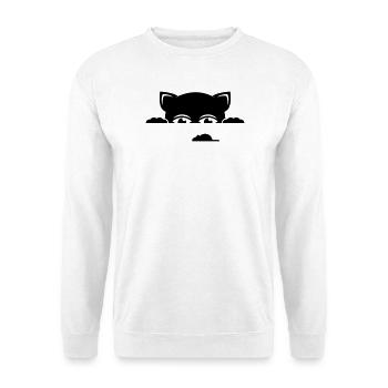 katze - Unisex Pullover - Weiß - Vorne