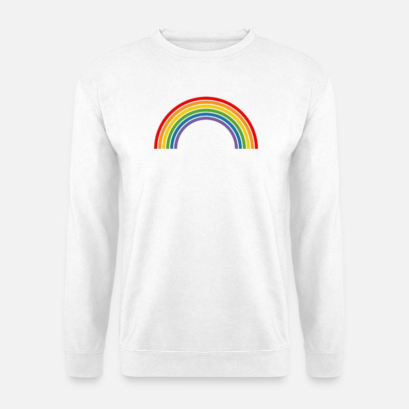 Regenbogen - Unisex Pullover - Weiß