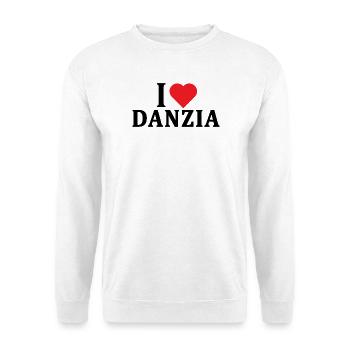 T-Shirt Ich liebe Danzia T-Shirt Geschenkidee - Unisex Pullover - Weiß - Vorne