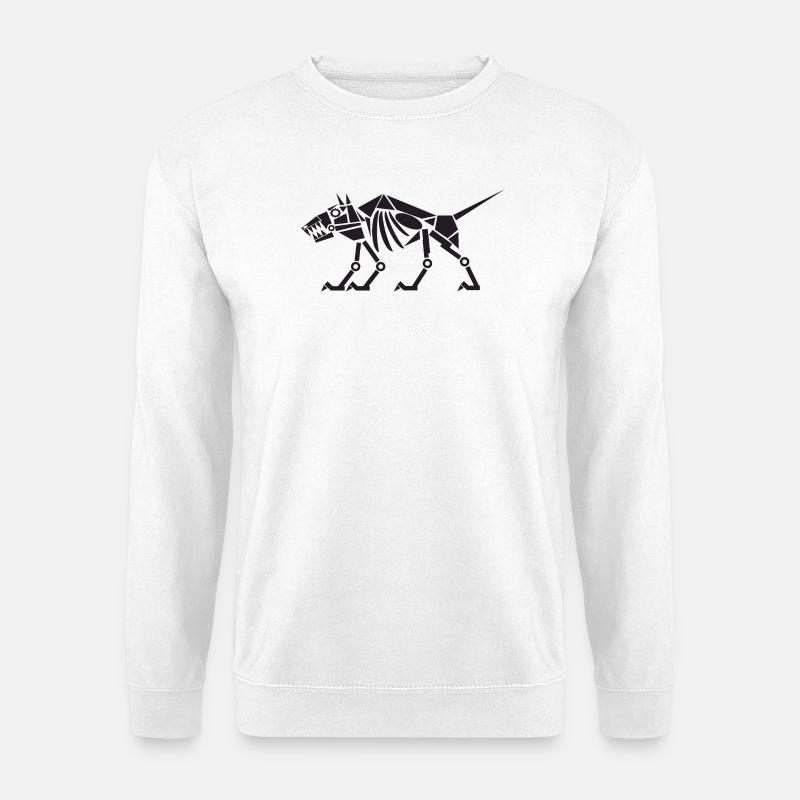 Maschinenhund - Unisex Pullover - Weiß