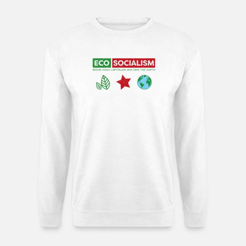 Öko-Sozialismus - Unisex Pullover - Weiß