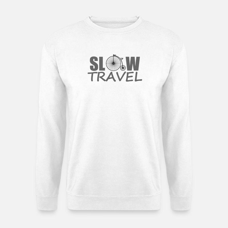 SLOW TRAVEL - Unisex Pullover - Weiß