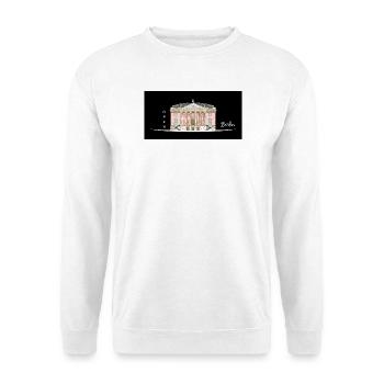 Berlin, Oper unter den Linden, Zeichnung - Unisex Pullover - Weiß - Vorne