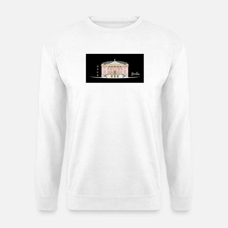 Berlin, Oper unter den Linden, Drawing - Unisex Sweatshirt - white