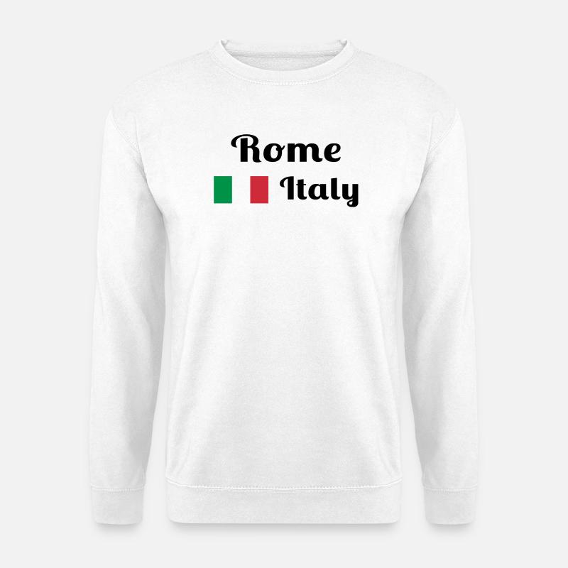 Rom, Italien - Stilvolle Drucke - Unisex Pullover - Weiß