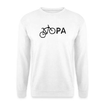 bester Opa Fahrrad Mountainbike Radeln Kritzeln - Unisex Pullover - Weiß - Vorne