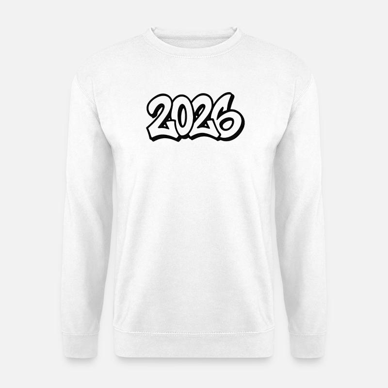 Year 2026 Graffiti Design - Unisex Sweatshirt - white