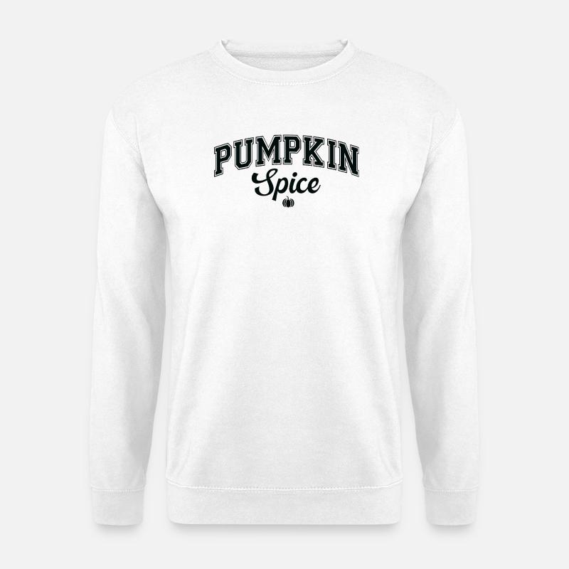 Kürbisgewürz-Herbst-Grafik-T-Shirt - Unisex Pullover - Weiß