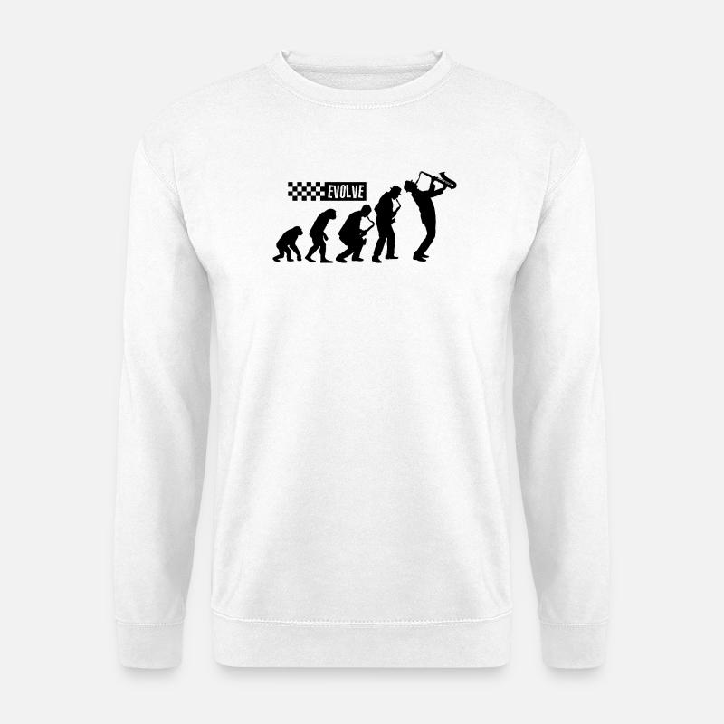 Évolution du ska – British 2 Tone Music Design - Sweat-shirt Unisexe - blanc