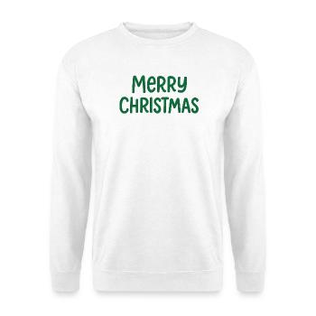 Merry Christmas Weihnachten - Unisex Pullover - Weiß - Vorne