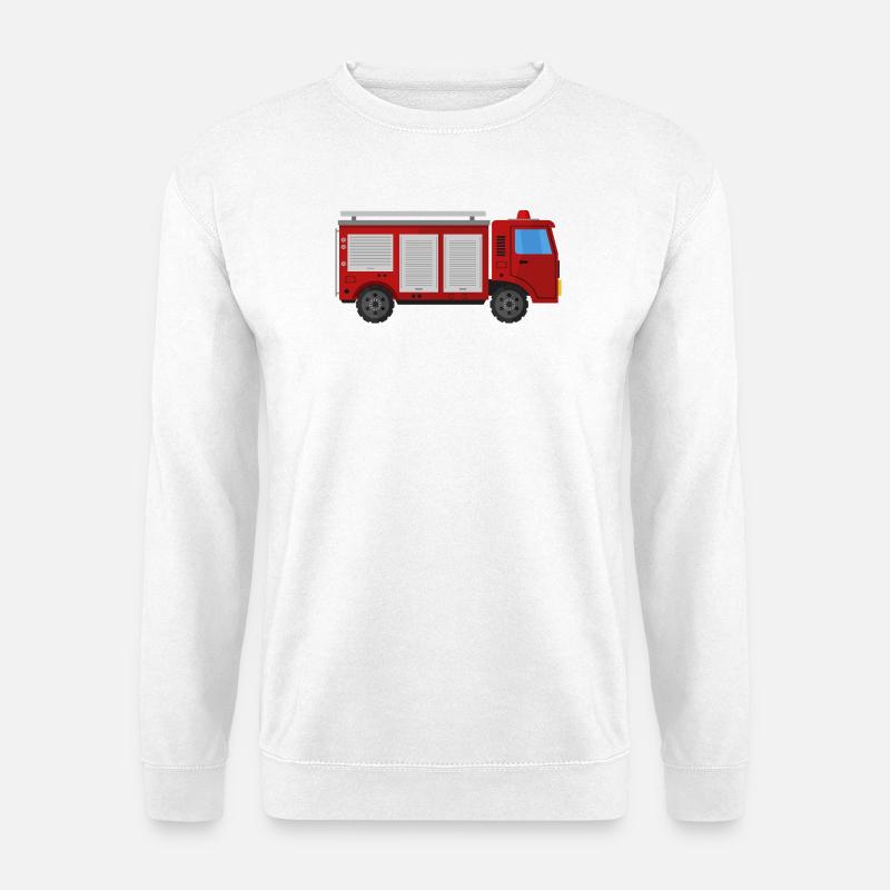 Feuerwehrauto - Unisex Pullover - Weiß