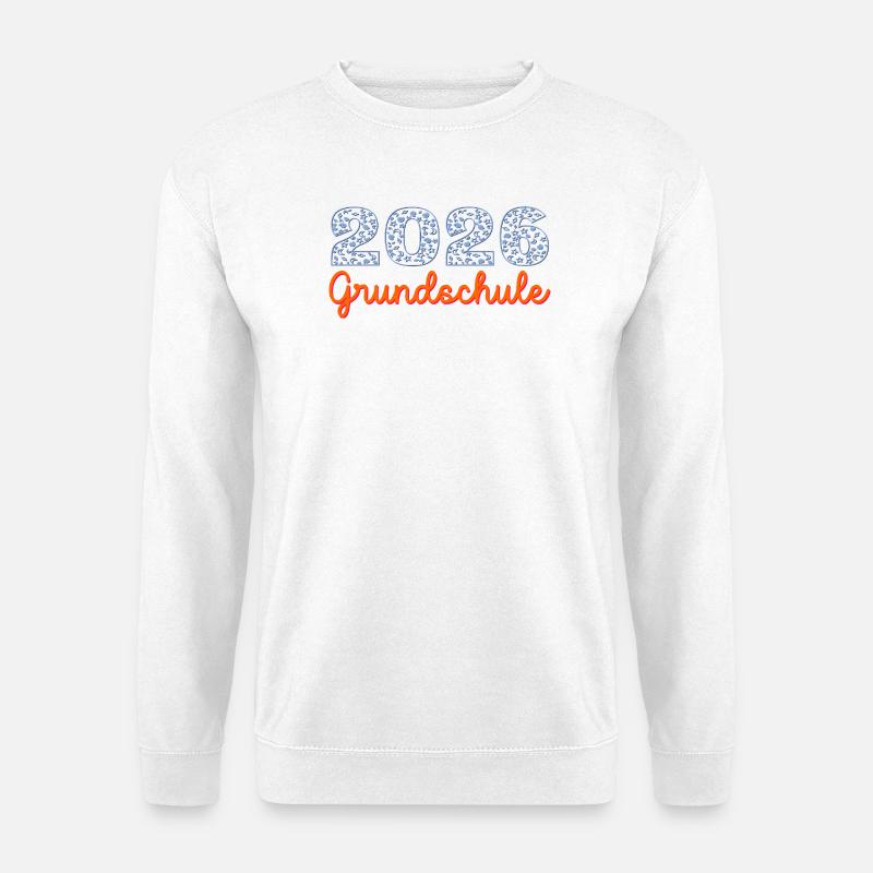 Grundschule Schulkind 2026 Weltraum - Unisex Pullover - Weiß